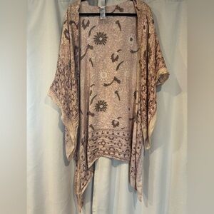 FREE PEOPLE Floral Kimono Shawl
